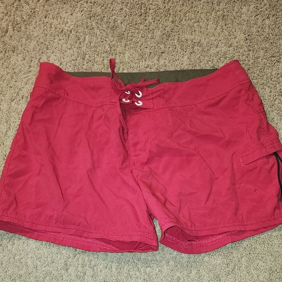 Lole Red Athletic Shorts with Drawstring Waistband - Picture 1 of 7